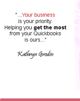 Your priority is YOUR business. Making sense of the books is OURS! K. Grodin